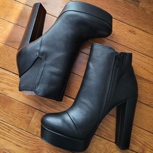 Dark Fatal Facade heeled boots